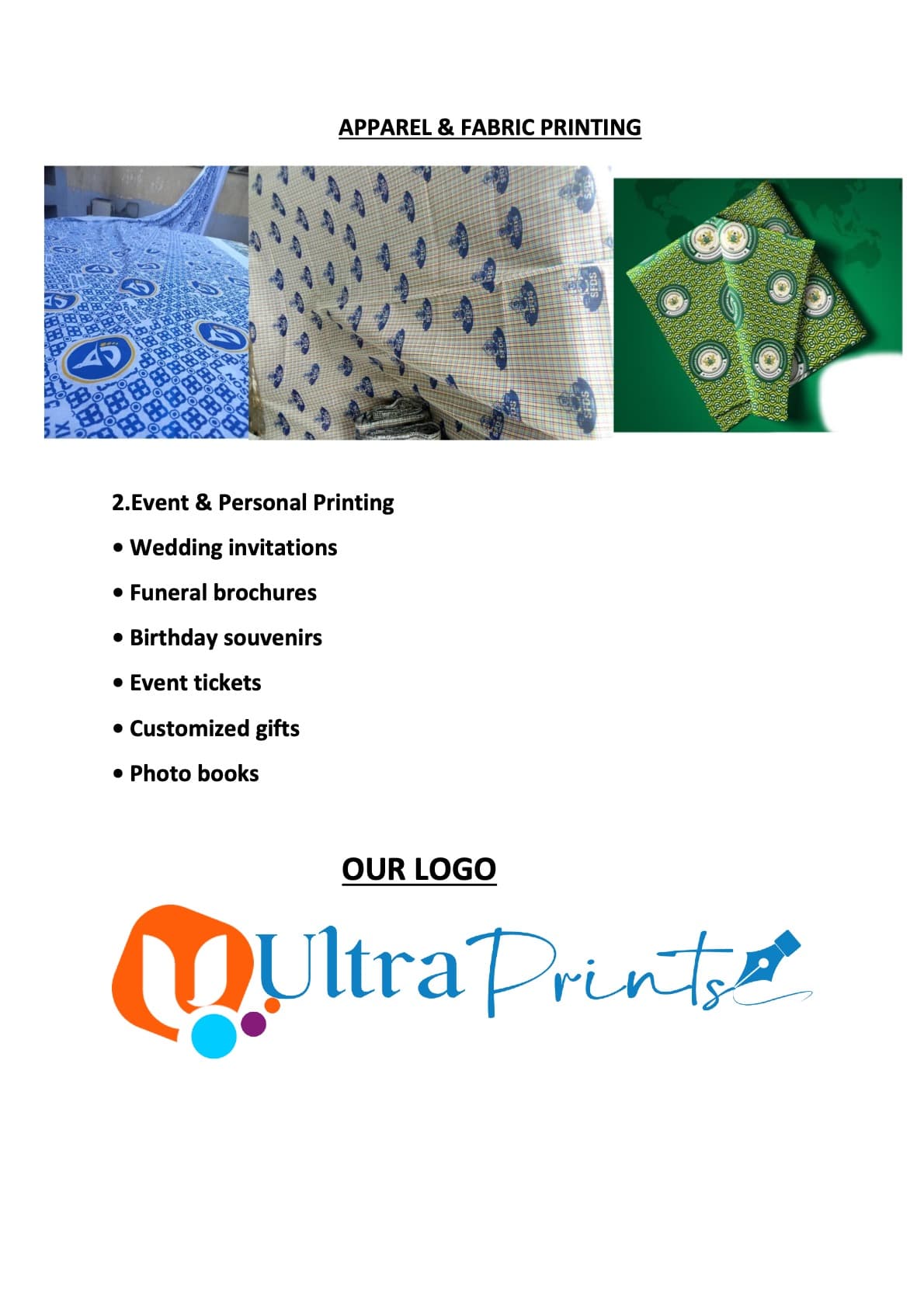 Apparel & Fabric Printing